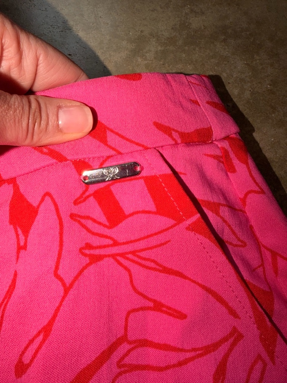 NWT - Rafaella Hot Pink with Red Tropical Skort - Size XL - Picture 4 of 10